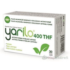 YARILO 400 THF aktivní forma kyseliny listové 30 tablet