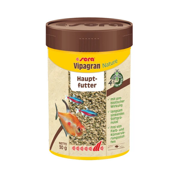 Sera Vipagran Nature granulované krmivo pro akvarijní ryby 100 ml
