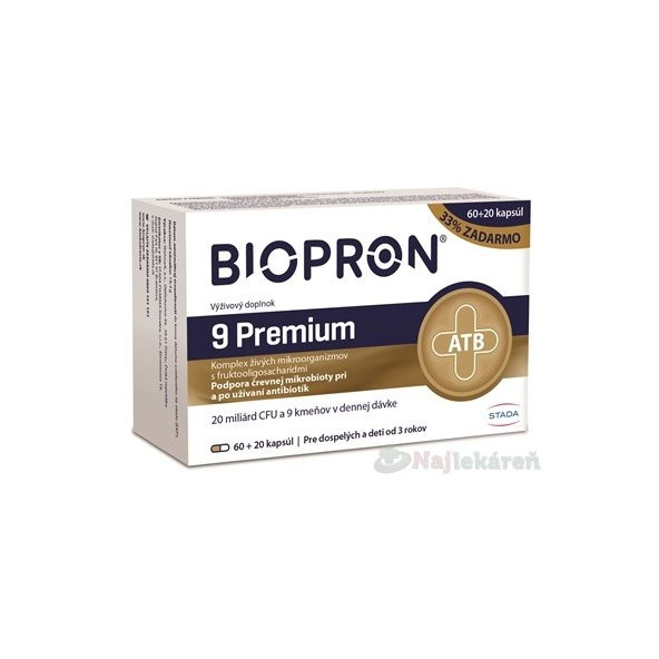 STADA Biopron 9 Premium 60+20 kapslí
