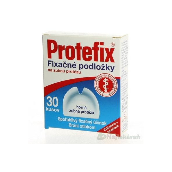 Protefix fixační podložky na horní zubní protézu