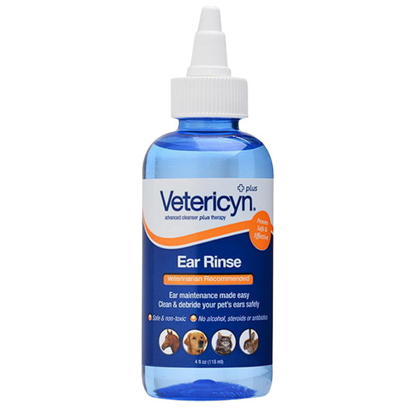 Vetericyn Ear Rinse ušní kapky pro psy, kočky a hlodavce 89 ml