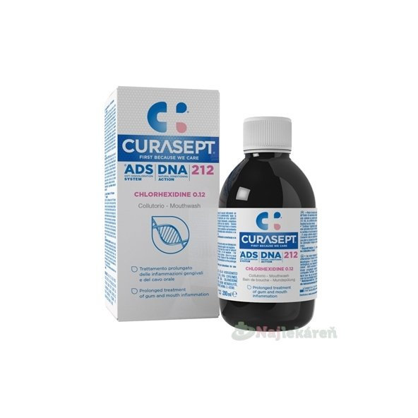 Curasept ADS 212 DNA ústní voda 0,12 % 200 ml