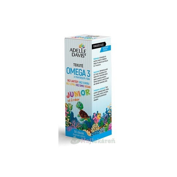 ADELLE DAVIS Omega 3 z mořských řas JUNIOR 50 ml