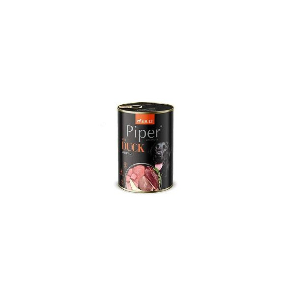 PIPER konzerva pro psy s kachním masem a hruškou 400 g