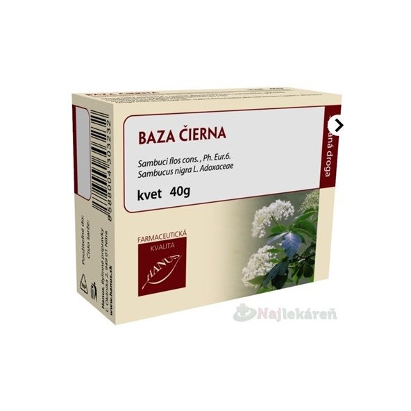 Hanus bez černý květ čaj 40 g