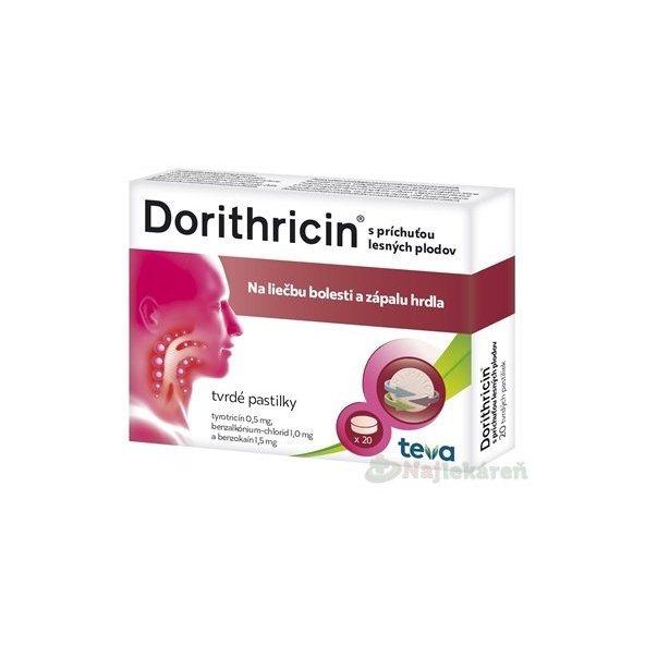 Dorithricin lesní plody 20 pastilek