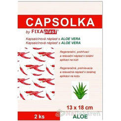 CAPSOLKA hřejivá kapsaicinová náplast s Aloe Vera 13 × 18 cm 2 ks