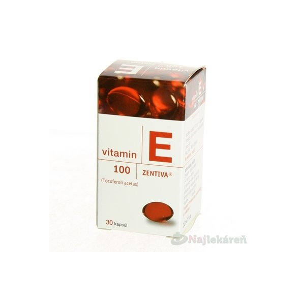 Zentiva Vitamín E 100 mg 30 kapslí