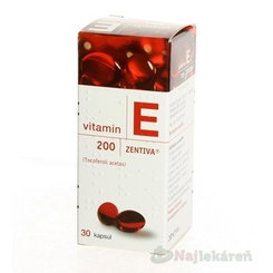 Zentiva Vitamín E 200 mg 30 kapslí