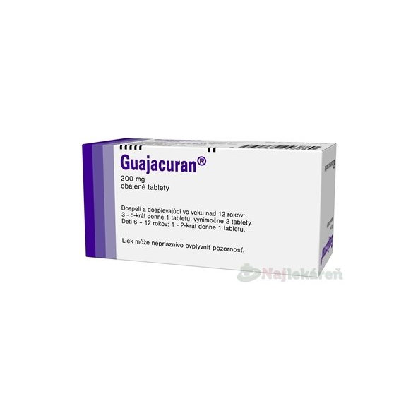 Guajacuran 200 mg 50 tablet