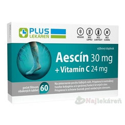 Plus Lekáreň Aescin 30 mg + vitamin C 24 mg 60 tablet