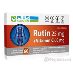 Plus Lekáreň Rutín 25 mg + vitamín C 60 mg 60 tablet