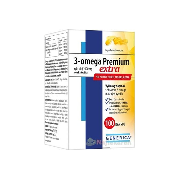Generica 3-Omega Premium Extra 100 kapslí