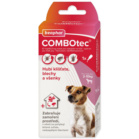 Beaphar Combotec Spot-On pipeta pro psy S 2–10 kg