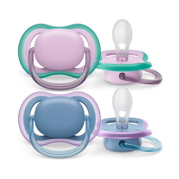 Philips AVENT dudlík Ultra Air 6–18 m dívčí modrý 2 ks
