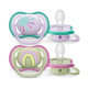 Philips AVENT dudlík Ultra Air 0–6 m dívčí duha 2 ks