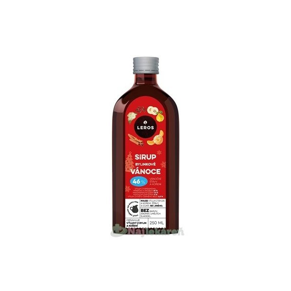 Leros sirup Bylinkové Vánoce 250 ml