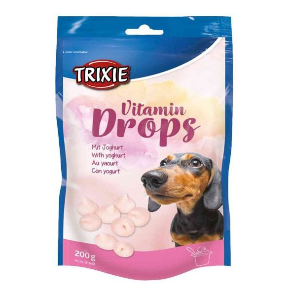 TRIXIE Vitamin Drops jogurtové dropsy s vitamíny pro psy 200 g