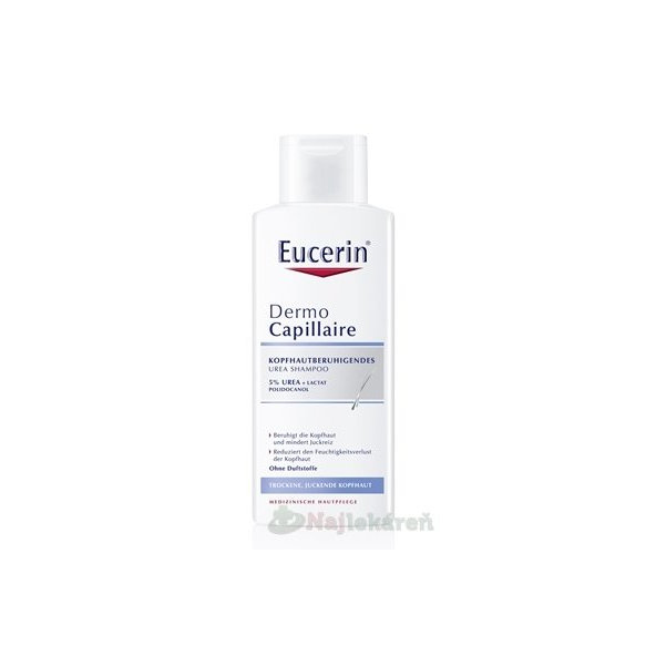 EUCERIN DermoCapillaire 5% Urea šampon 250 ml