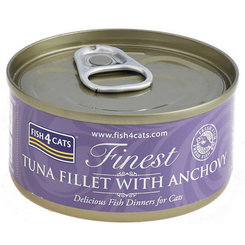 FISH4CATS Finest konzerva pro kočky tuňák s ančovičkami 70 g