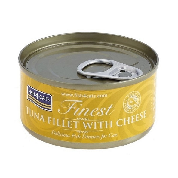 FISH4CATS Finest konzerva pro kočky tuňák se sýrem 70 g