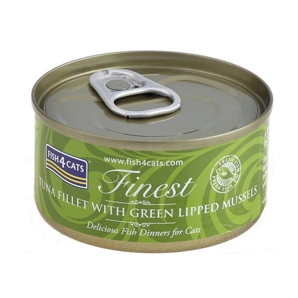 FISH4CATS Finest konzerva pro kočky tuňák s mušlemi 70 g