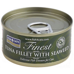 FISH4CATS Finest konzerva pro kočky tuňák s mořskými řasami 70 g