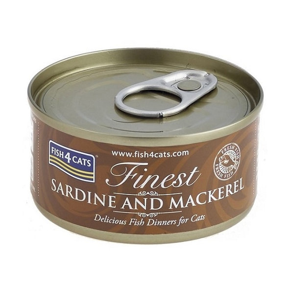 FISH4CATS Finest konzerva pro kočky sardinka s makrelou 70 g