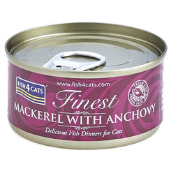 FISH4CATS Finest konzerva pro kočky makrela s ančovičkami 70 g