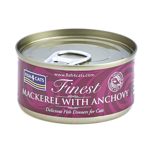 FISH4CATS Finest konzerva pro kočky makrela s ančovičkami 70 g
