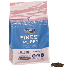 FISH4DOGS Finest Puppy malé granule losos s batáty 2 m+ 6 kg