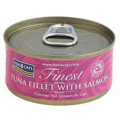 FISH4CATS Finest konzerva pro kočky tuňák s lososem 70 g