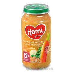 Hami příkrm Brambory s kuřetem, mrkví a jemným špenátem 12 m+ 250 g