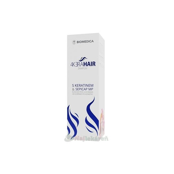 BIOMEDICA 4KERAHAIR Šampon s keratinem & Sepicap MP 210 ml