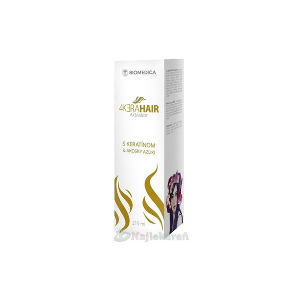 BIOMEDICA 4KERAHAIR Aktivátor s keratinem & Akosky Azuki 210 ml