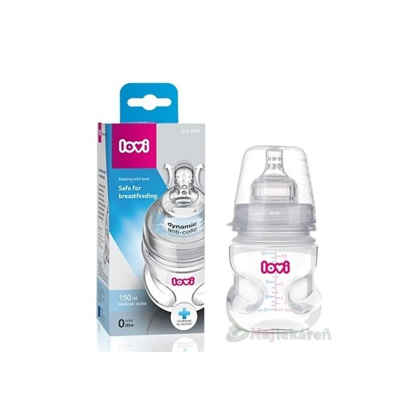 LOVI Medical+ Láhev Aktivní sání Super Vent 150 ml