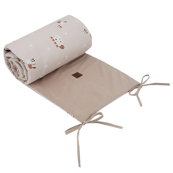 EKO Chránič do postýlky Velvet Bees Beige 180 x 35 cm