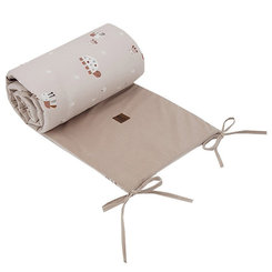 EKO Chránič do postýlky Velvet Bees Beige 360 x 35 cm