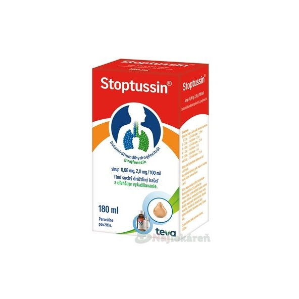 STOPTUSSIN sirup na dráždivý kašel 180 ml