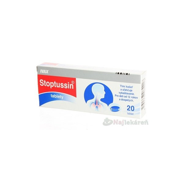 STOPTUSSIN tablety proti kašli 20 tablet