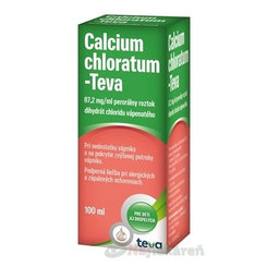 Calcium chloratum Teva sirup 100 ml