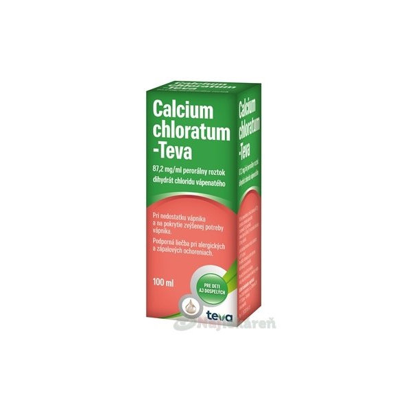 Calcium chloratum Teva sirup 100 ml