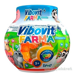 VIBOVIT+ FARMA želé multivitamíny ovocné 200 g