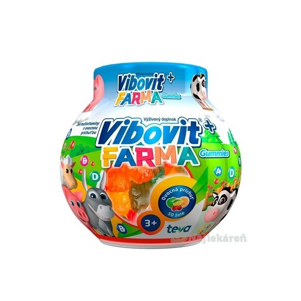 VIBOVIT+ FARMA želé multivitamíny ovocné 200 g