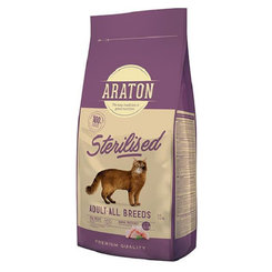 ARATON Cat Adult Sterilised granule pro kastrované kočky 15 kg