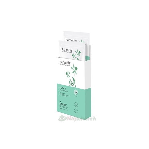 Kamedis Clear Pimple Patch náplasti na pupínky 12 mm 24 ks