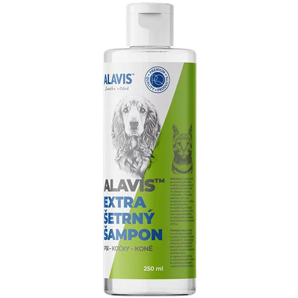ALAVIS Extra šetrný šampon pro psy, kočky a koně 250 ml