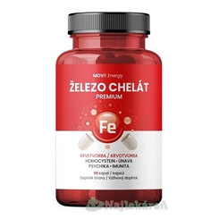 MOVit Energy Železo Chelát Premium 90 kapslí