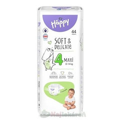 Bella Happy dětské plenky Soft & Delicate 4 Maxi 8–14 kg 44 ks