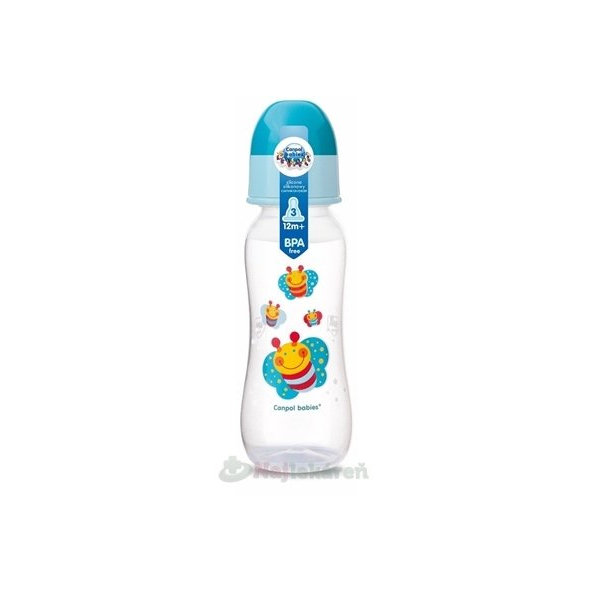 Canpol Babies tvarovaná kojenecká láhev 250 ml